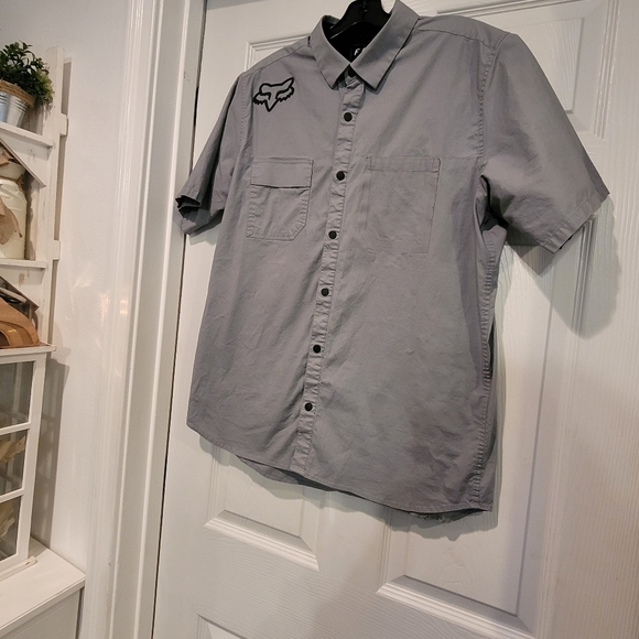 Fox Gray Casual They Are Snaps But Look Like Button Shirt,Read Post. - Picture 9 of 13